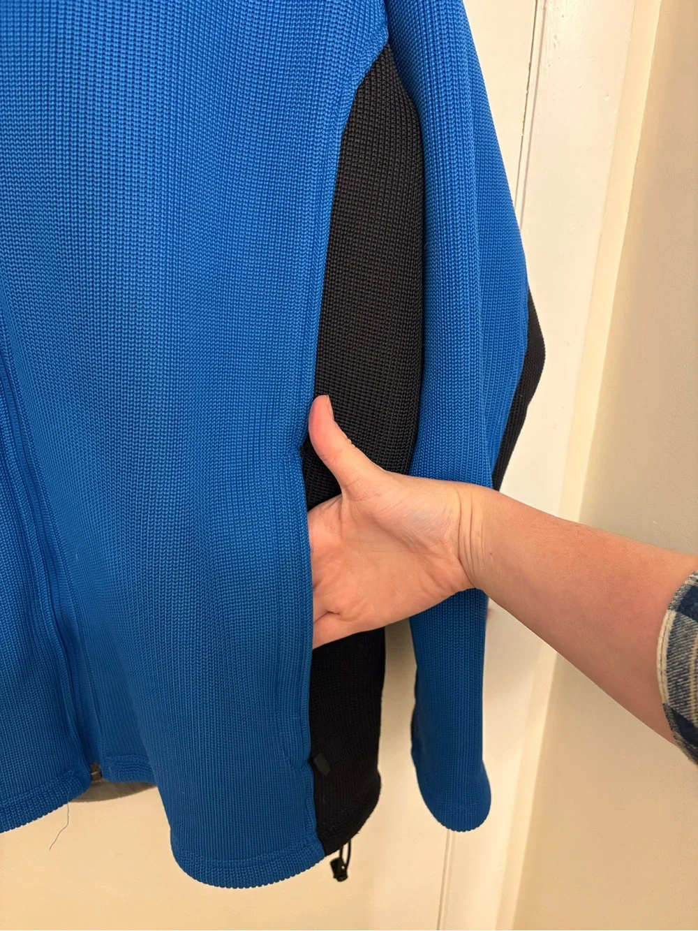 Spyder Men's Constant Full Zip Core Sweater Fleece Jacket Blue Black XL 11-3570
